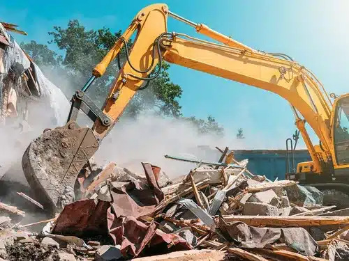 Demolition clean up truck equipment